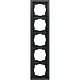 Gira 021573 afdekraam 5-voudig F200 antraciet mat
