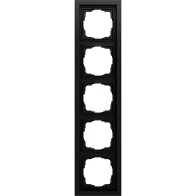 Gira 021574 afdekraam 5-voudig F200 zwart mat