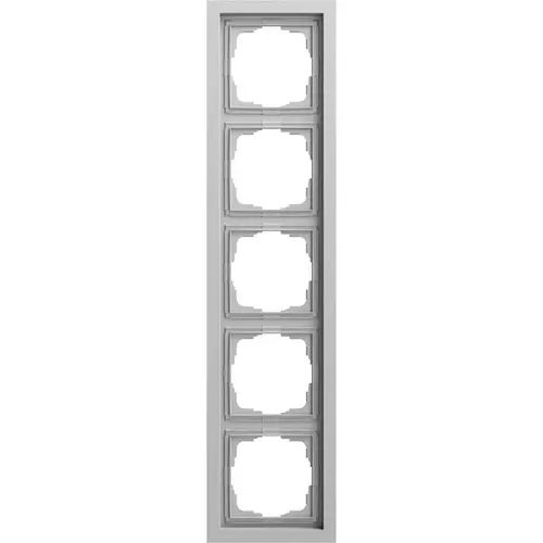Gira 021576 afdekraam 5-voudig F200 grijs mat
