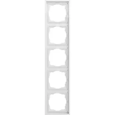 Gira 021580 afdekraam 5-voudig F300 wit glans