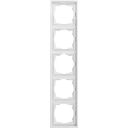 Gira 021580 afdekraam 5-voudig F300 wit glans