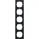 Gira 021583 afdekraam 5-voudig F300 antraciet mat