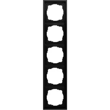 Gira 021584 afdekraam 5-voudig F300 zwart mat