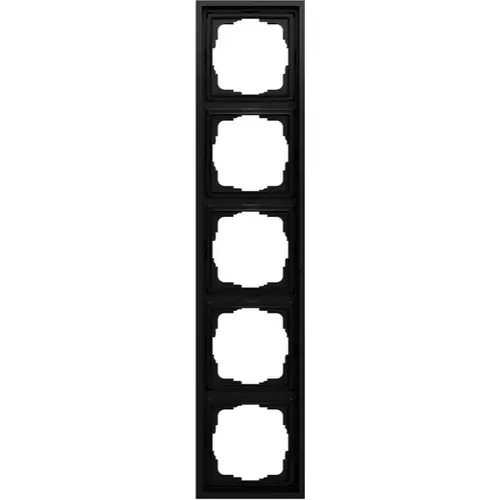 Gira 021584 afdekraam 5-voudig F300 zwart mat