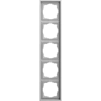 Gira 021586 afdekraam 5-voudig F300 grijs mat