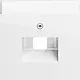 Gira 028470 centraalplaat RJ45 wandcontactdoos tekstkader 1&2-voudig Systeem 70 wit glans