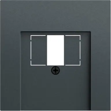 Gira 027673 centraalplaat USB Systeem 70 antraciet mat