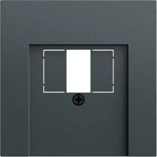 Gira 027673 centraalplaat USB Systeem 70 antraciet mat