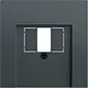 Gira 027673 centraalplaat USB Systeem 70 antraciet mat
