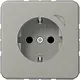 JUNG BT CD 1521 SE PT HOME wandcontactdoos randaarde Energy CD500 platina