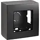 Niko 105-80100 opbouwbak incl. vast afdekraam 1-voudig black coated