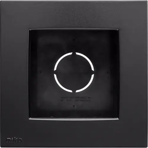 Niko 105-80100 opbouwbak incl. vast afdekraam 1-voudig black coated