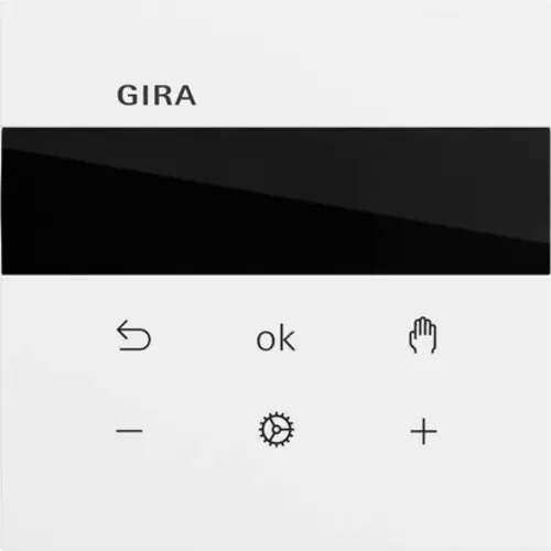Gira 539472 Systeem 3000 thermostaatknop Bluetooth Systeem 70 wit mat