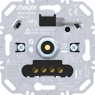 Hager Berker WAC4010 universele Matter-LED-dimmer 3-100 watt