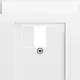 Gira 087670 centraalplaat USB met tekstkader Systeem 70 wit glans