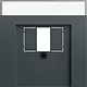 Gira 087673 centraalplaat USB met tekstkader Systeem 70 antraciet mat