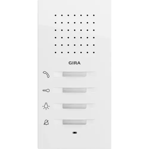 Gira 125070 huisstation audio opbouw Systeem 70 wit glans