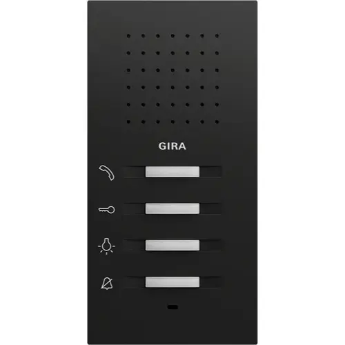 Gira 125074 huisstation audio opbouw Systeem 70 zwart mat