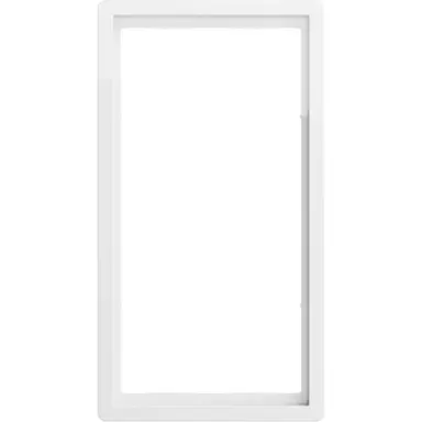 Gira 1002112 afdekraam 2-voudig zonder middenstijl F100 wit glans