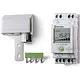 Finder 11.91.8.230.0000 DIN-rail schemerschakelaar digitaal met tijdschakelklok en 1 wisselcontact 16A