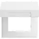 Gira 265870 opvulring 45x45mm klapdeksel Systeem 70 wit glans