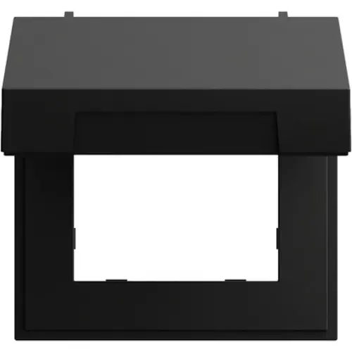 Gira 265874 opvulring 45x45mm klapdeksel Systeem 70 zwart mat