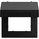 Gira 265874 opvulring 45x45mm klapdeksel Systeem 70 zwart mat