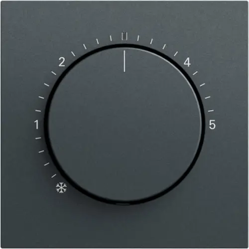 Gira 270273 knop ruimtetemperatuurregelaar met controlevenster systeem 70 antraciet mat
