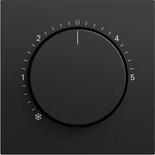 Gira 270274 knop ruimtetemperatuurregelaar met controlevenster systeem 70 zwart mat