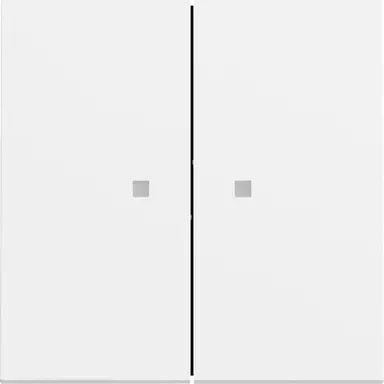 Gira 363172 schakelwip 2-voudig met controlevenster Systeem 70 wit mat