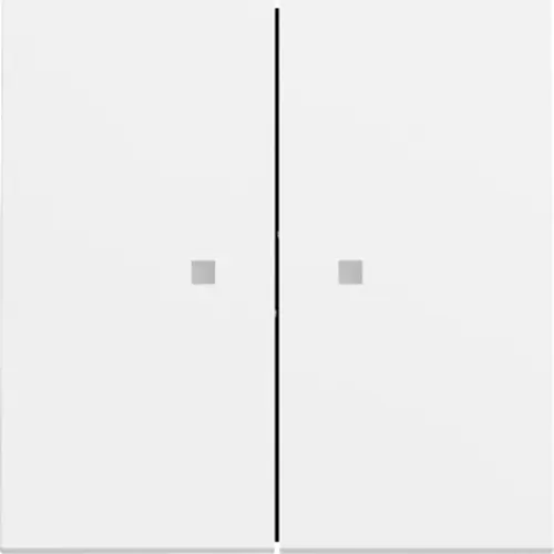 Gira 363172 schakelwip 2-voudig met controlevenster Systeem 70 wit mat