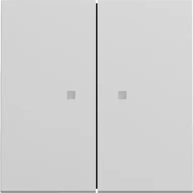 Gira 363176 schakelwip 2-voudig met controlevenster Systeem 70 grijs mat