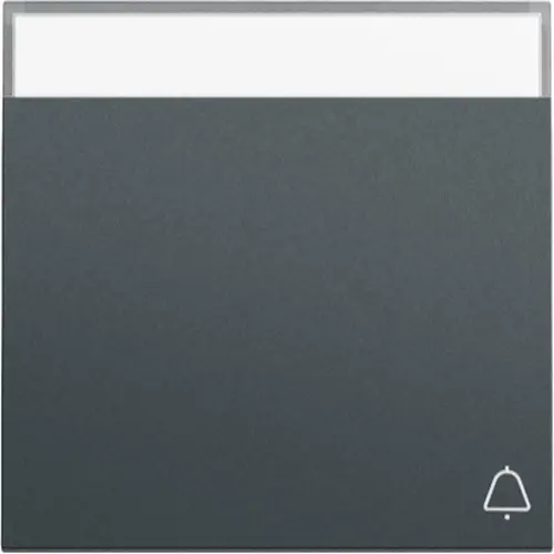 Gira 367373 schakelwip met symbool bel en tekstkader Systeem 70 antraciet mat
