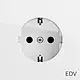 Gira 445870 wandcontactdoos randaarde EDV Systeem 70 wit glans