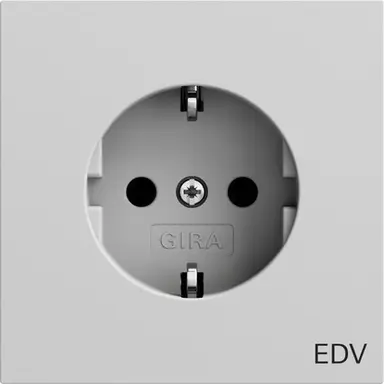 Gira 445876 wandcontactdoos randaarde EDV Systeem 70 grijs mat