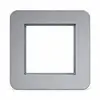 Hager Berker WAD9100AL afdekraam 1-voudig C8 aluminium