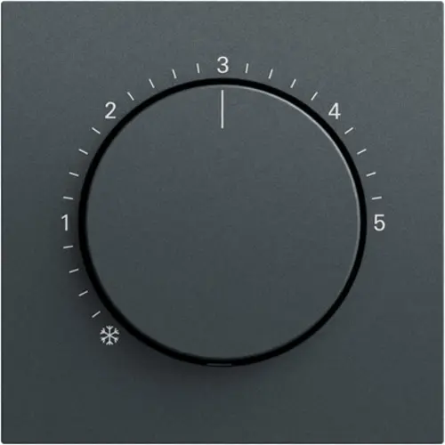 Gira 270673 knop ruimtetemperatuurregelaar Systeem 70 antraciet mat