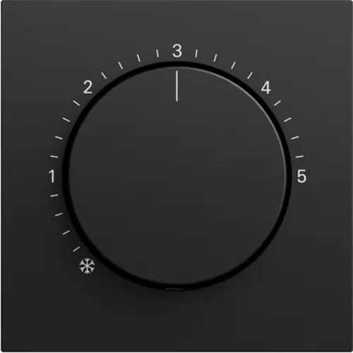 Gira 270674 knop ruimtetemperatuurregelaar Systeem 70 zwart mat
