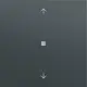 Gira 538273 Systeem 3000 Bluetooth jaloezie/tastdimmerknop met pijlen Systeem 70 antraciet mat