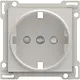 Niko 141-66901 Intense afwerkingsset voor stopcontact met randaarde en beschermingsafsluiters light grey