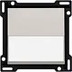 Niko 141-60905 Intense afwerkingsset met tekstveld voor enkelvoudige schakelaar of drukknop light grey