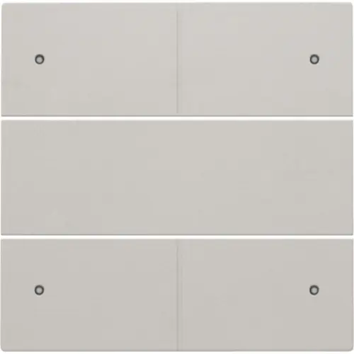 Niko 141-40150 Intense afwerkingsset voor 4-voudige potentiaalvrije drukknop 24 V met leds light grey