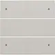 Niko 141-40150 Intense afwerkingsset voor 4-voudige potentiaalvrije drukknop 24 V met leds light grey