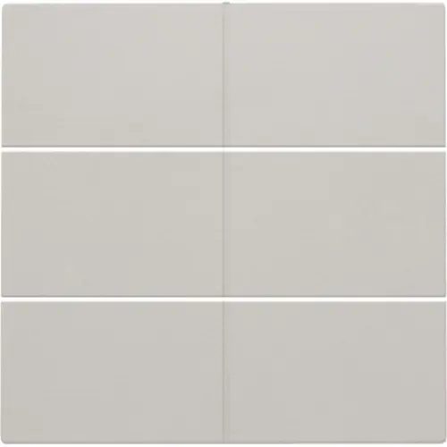 Niko 141-60050 Intense afwerkingsset voor 6-voudige potentiaalvrije drukknop 24 V light grey