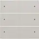 Niko 141-60150 Intense afwerkingsset voor 6-voudige potentiaalvrije drukknop 24 V met leds light grey
