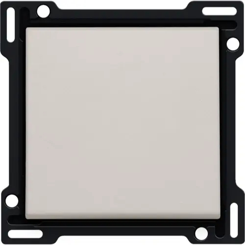 Niko 141-61105 Intense afwerkingsset voor enkelvoudige schakelaar of drukknop light grey
