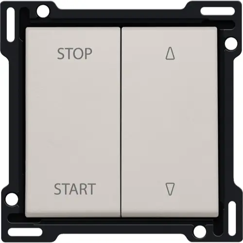 Niko 141-65905 Intense afwerkingsset voor elektrisch gescheiden rolluikschakelaar light grey