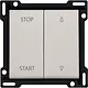 Niko 141-65905 Intense afwerkingsset voor elektrisch gescheiden rolluikschakelaar light grey