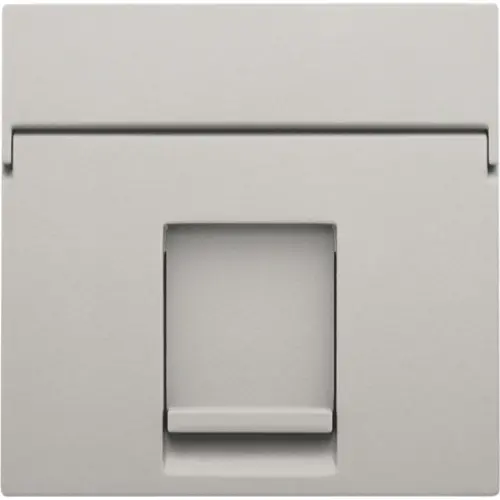 Niko 141-65100 Intense centraalplaat voor 1 RJ-data-aansluiting light grey