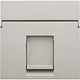 Niko 141-65100 Intense centraalplaat voor 1 RJ-data-aansluiting light grey